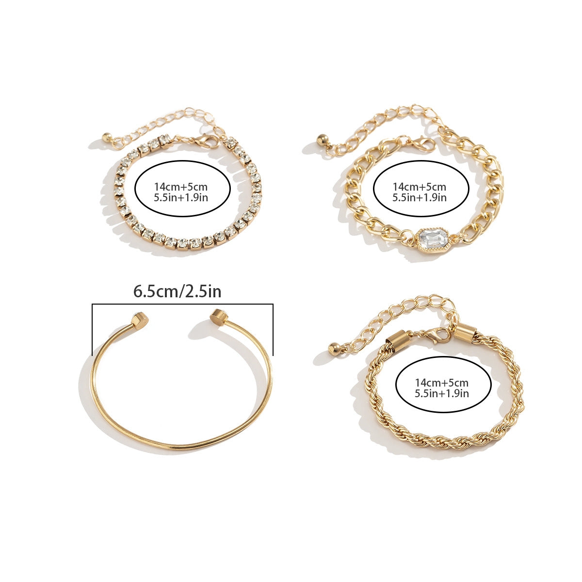 4PCS Bracelet Set