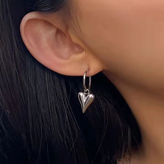 Minimalist, Three-Dimensional, And Exaggerated Love Earrings