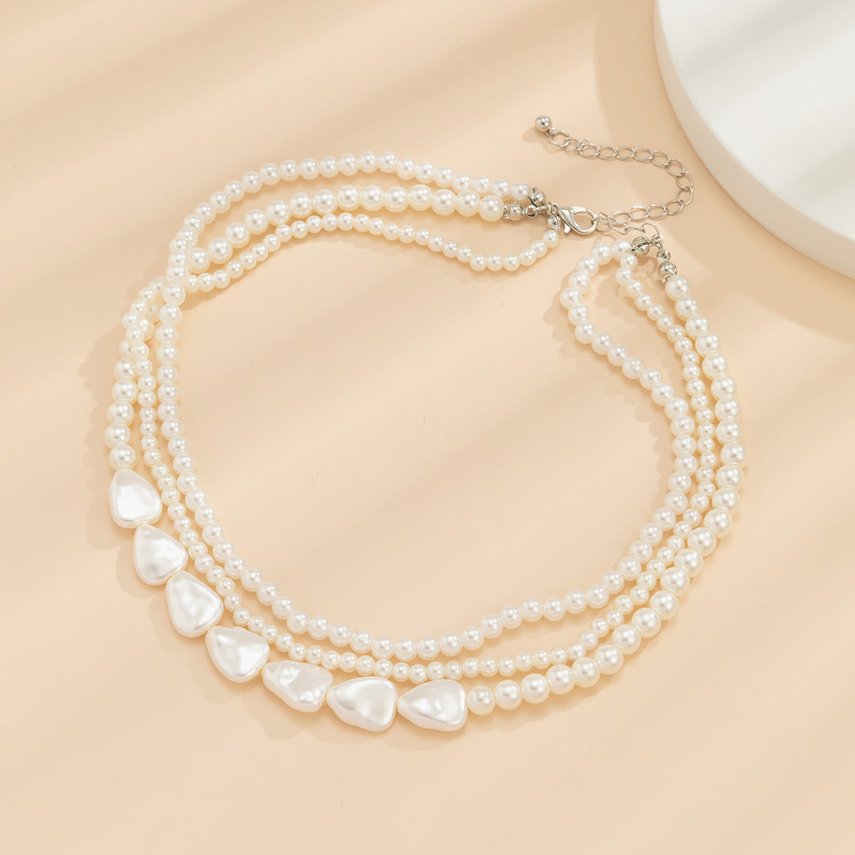 A Niche Round Bead Chain Versatile Necklace